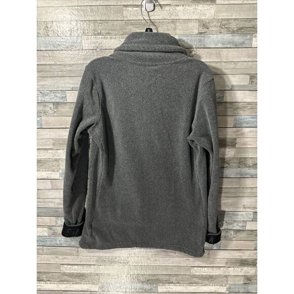 Women’s Nike Dri Fit Fleece Sweater Gray Mock Neck Size Small - Picture 14 of 16